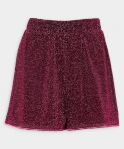 OSEREE Lumiere Boxing Shorts In Dark Fucsia Just In