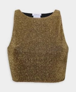 OSEREE Lumiere Crop Top In Sand Just In