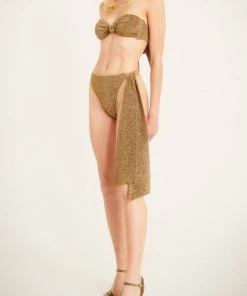 OSEREE Lumiere Knotted Two Piece In Sand