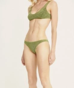OSEREE Lumiere Sporty Bra Bikini Set In Green