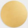Caspari Just In Luster Round Felt-Backed Placemat In Gold