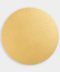 Caspari Just In Luster Round Felt-Backed Placemat In Gold