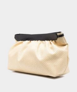 Isabel Marant Just In Luz Pouch In Natural Black