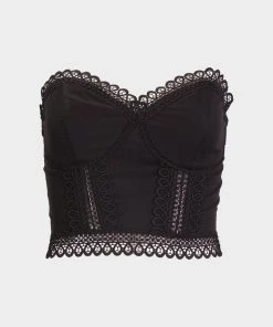 Charo Ruiz Just In Lys Bustier In Black