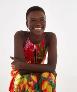 FARM Rio Macaw Mix Sleeveless Midi Dress Multi