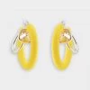 Mounser Marshmallow Hoop Large Earrings In Daybreak