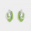 Mounser Bags & Accessories Marshmallow Hoop Small Earrings In Spring
