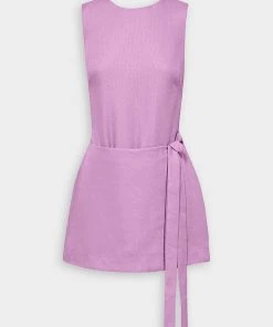 Bondi Born Martinique Organic Linen Dress In Helio