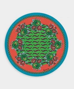 Lisa Corti Just In Masonite Placemat 34cm In Tiger Touch Green