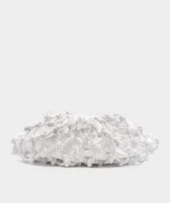 Studio Amelia Maxi Fishnet Bag In White Just In