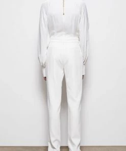 Jonathan Simkhai Standard Just In Maxine Cut-Out Textured Crepe Jumpsuit In White