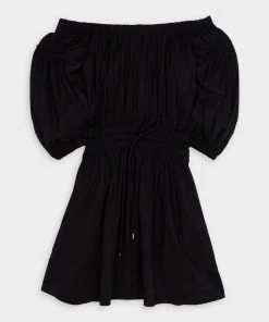 A.L.C. Just In Maya Cotton Mini Dress In Black