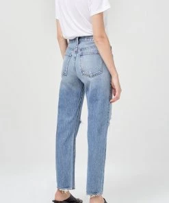 AGOLDE Mia Mid Rise Straight In Rule Just In