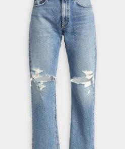 AGOLDE Mia Mid Rise Straight In Rule Just In