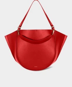 WANDLER Mia Tote Bag In Lipstick
