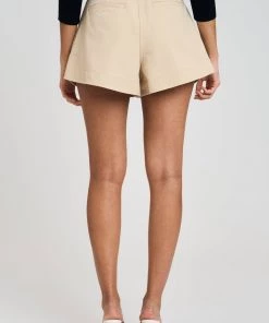 Derek Lam 10 Crosby Just In Mika Snap Shorts In Light Khaki