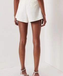 Derek Lam 10 Crosby Mika Snap Shorts In Soft White Just In