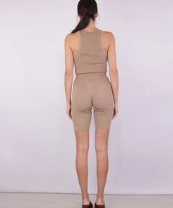 ST. AGNI Min Knit Tank Top In Oak Just In