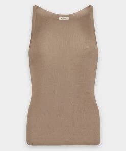 ST. AGNI Min Knit Tank Top In Oak Just In