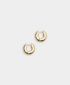 Eliou Bags & Accessories Mini Devon Hoops In Gold