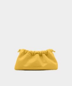 Studio Amelia Mini Drawstring Bag In Turmeric Featured Designers