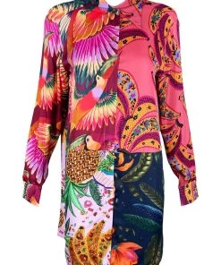 FARM Rio Mixed Prints Shirt Featured Designers