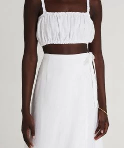 FAITHFULL THE BRAND Just In Modie Tube Top In Plain White
