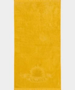 Sun Of A Beach Bags & Accessories Monochrome Beach Towel In Just Curry