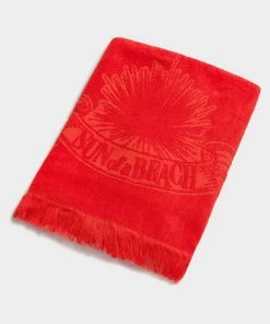 Sun Of A Beach Monochrome Beach Towel In Just Orange