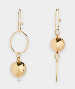 Mounser Bags & Accessories Solar Mini Hoop Earrings In Gold