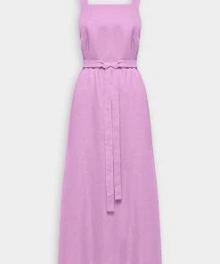 Bondi Born Mustique Organic Linen Dress In Helio