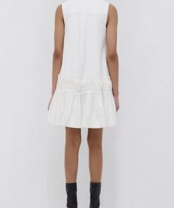 Jonathan Simkhai Myles Mini Dress In Ivory