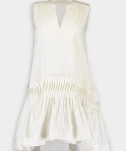 Jonathan Simkhai Myles Mini Dress In Ivory
