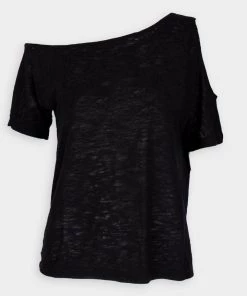 LNA Natalia Tee Top In Black Just In