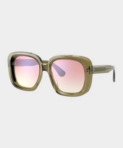 Oliver Peoples Nella In Soft Pink Gradient Mirror Bags & Accessories