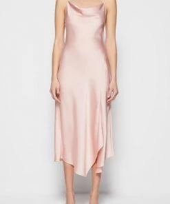 Jonathan Simkhai Nellie Cowl Slip Dress In Rose Quartz Just In