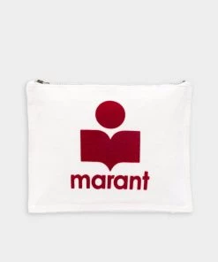 Isabel Marant Nettia Pouch In Ecru Just In