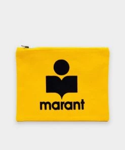 Isabel Marant Nettia Pouch In Yellow