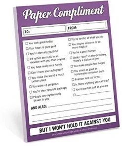 Knock Knock Nifty Note: Paper Compliments Just In