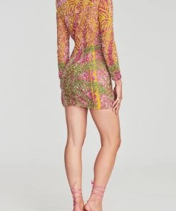 Retrofete Nikki Dress In Tropical Palm Just In