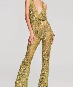 Retrofete Nirvana Jumpsuit In Pistachio Featured Designers