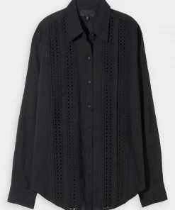 NILI LOTAN Just In Tara Shirt In Black