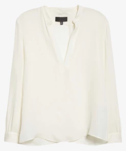 NILI LOTAN Yvette Top In Ivory Just In