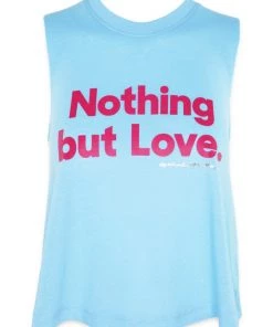 Spiritual Gangster Nothing But Love Crop Tank In Rio Activewear