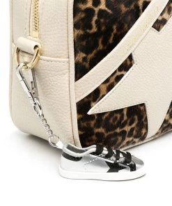 Golden Goose Off-White Star Bag In Leopard Print
