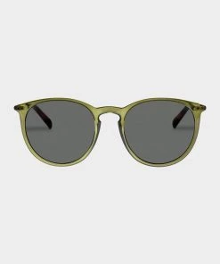 Le Specs Oh Buoy Sunglasses In Khaki Gold Bags & Accessories