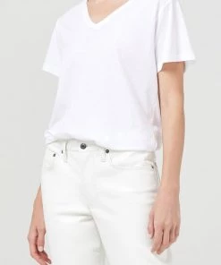 AGOLDE Ona T-Shirt In White Just In