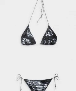 OSEREE Sequined Microkini In Silver