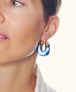 Lizzie Fortunato Organic Hoops In Electric Bags & Accessories
