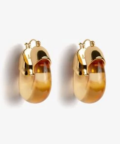 Lizzie Fortunato Organic Hoops In Honey Bags & Accessories